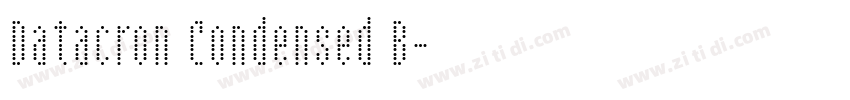 Datacron Condensed B字体转换